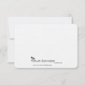 Schwarz-Weiß-Schneeflocke Hochzeit retten das Datu Einladung (Rückseite)