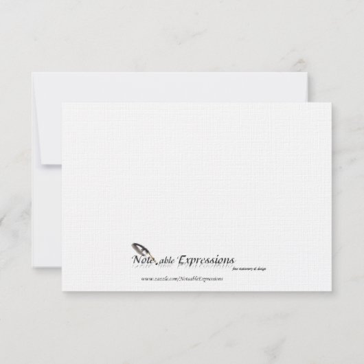 Schwarz-Weiß-Schneeflocke Hochzeitskarte RSVP Karte (Rückseite)