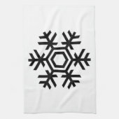 Schwarz-Weiß-Schneeflocke Küchentuch (Vertikal)