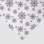 Schwarz-Weiß-Schneeflocken 2 Seidenpapier (Detail)