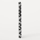 Schwarz-Weiß-Schneeflocken-Muster Case-Mate iPhone Hülle (Hinten/Links)