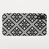 Schwarz-Weiß-Schneeflocken-Muster Case-Mate iPhone Hülle (Rückseite (Horizontal))