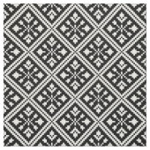 Schwarz-Weiß-Schneeflocken-Muster Stoff (Muster)