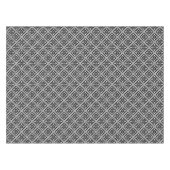 Schwarz-Weiß-Schneeflocken-Muster Tischdecke (Vorderseite (Horizontal))