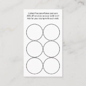 Schwarz-Weiß-Schneeflocken Treuekarte (Rückseite)