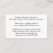 Schwarz, Weiß, Schneeflocken von Aqua Begleitkarte (Rückseite)