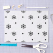 Schwarz-Weiß-Schneemuster-Design Seidenpapier (Handwerk)