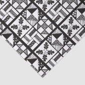 Schwarz-Weiß-Schnitt Seidenpapier (Detail)