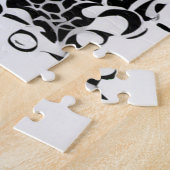 Schwarz-Weiß-Schnürsenkel Puzzle (Seite)