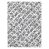 Schwarz-Weiß-Schnürsenkel Tischdecke (Vorderseite)