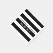 Schwarz-Weiß-Schnürung Serviette (Ecke)