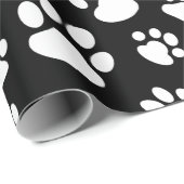 Schwarz-Weiß-Schokoladenprägungen Geschenkpapier (Rolleneckpunkt)