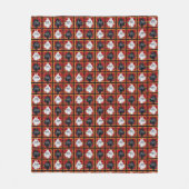 Schwarz-Weiß-Schottische Terrier karierte Decke (Vorderseite)