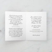 Schwarz-Weiß-Schrift: Einladung zur Hochzeit (Innenseite)