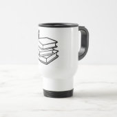 Schwarz-Weiß-Schrift oder Bildung Geachtete Tasse (VorderseiteRechts)