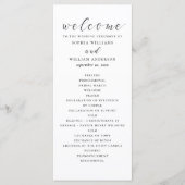 Schwarz-Weiß-Schriftzeichen Programm (Vorderseite)