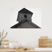 Schwarz-Weiß-Schulglocke Poster (Küche)