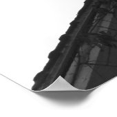 Schwarz-Weiß-Schulglocke Poster (Ecke)