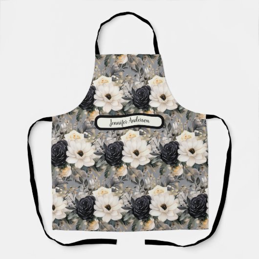 Schwarz-Weiß-Schürze Schürze (Vorderseite)