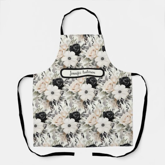 Schwarz-Weiß-Schürze Schürze (Vorderseite)