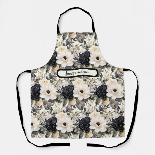 Schwarz-Weiß-Schürze Schürze (Vorderseite)