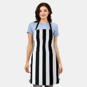 Schwarz-Weiß-Schürze Schürze (Getragen)