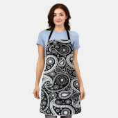 Schwarz-Weiß-Schürze Schürze (Getragen)