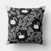 Schwarz-Weiß-Schwan, Farbe Kissen (Vorderseite)