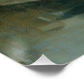 Schwarz-Weiß-Schwan-Paarplakat Poster (Ecke)