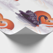 Schwarz-Weiß-Schwäne Geschenkpapier