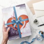 Schwarz-Weiß-Schwäne Geschenkpapier