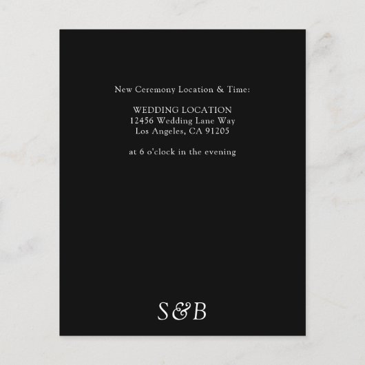 Schwarz & Weiß - Schwarz Ändern Sie den Flyer Datu (Hinten)