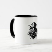 Schwarz-Weiß-Schwarz-Ops-Tasse Tasse (Vorderseite Links)