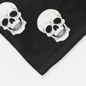 Schwarz-Weiß-Schwarz-Skulpturen-Muster Halloween Fleecedecke (Ecke)