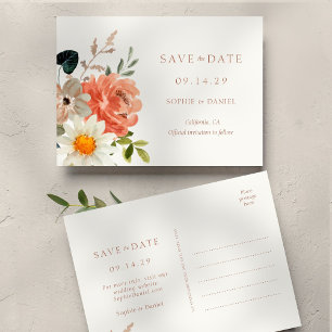 Schwarz-Weiß-Script-Hochzeit speichern Sie das Dat Ankündigungspostkarte