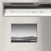 Schwarz-Weiß-See-Mead-Landschaft Magnet (In Situ (Geschirrspüler))