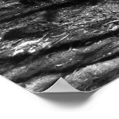 Schwarz-Weiß-See Poster (Ecke)