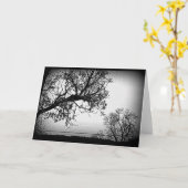 Schwarz-Weiß-See-Szene jeder Art von Okcasion-Kart Karte (Gelbe Blume)