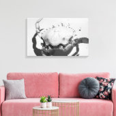 Schwarz-Weiß-Seekrabbe Leinwanddruck (Insitu (Wohnzimmer))