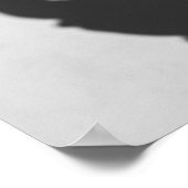 Schwarz-Weiß-Seekrabbe Poster (Ecke)