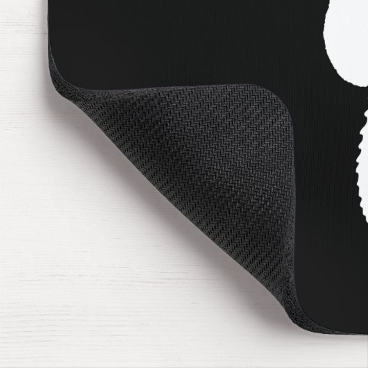 Schwarz-Weiß-Seepferd Mousepad (Ecke)