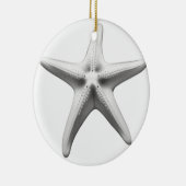 Schwarz-Weiß-Seestern Keramik Ornament (Rechts)