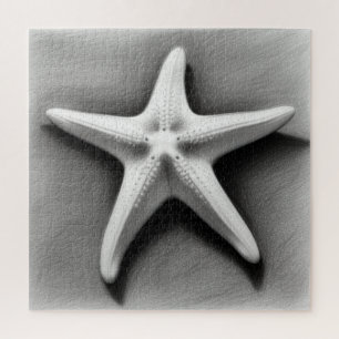 Schwarz-Weiß-Seestern Puzzle