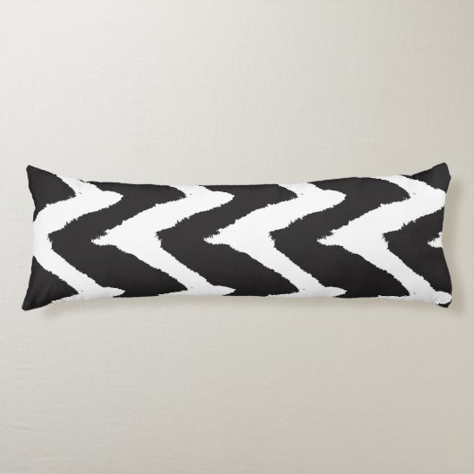 Schwarz-weiß Seitenschläferkissen (Vorderseite)