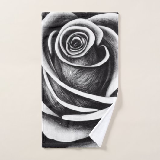 Schwarz-Weiß-Set des Badezimmers Badhandtuch Set (Handtuch)