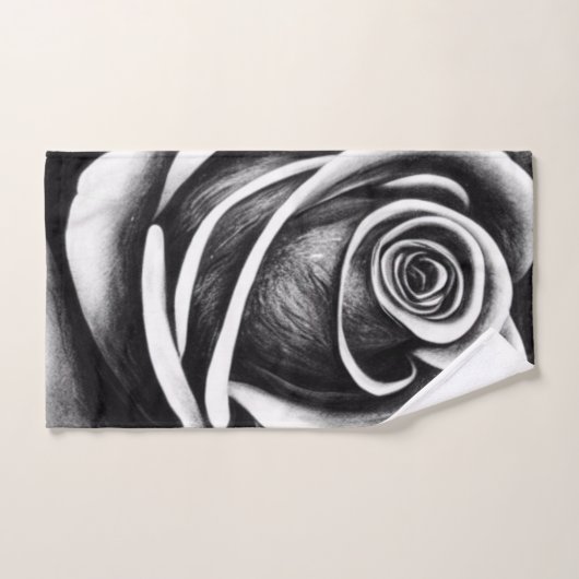 Schwarz-Weiß-Set des Badezimmers Badhandtuch Set (Handtuch)