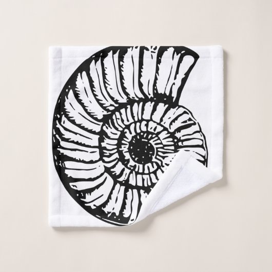 Schwarz-Weiß-Set für Badehandtücher Badhandtuch Set (Waschlappen)