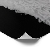 Schwarz-Weiß-Sheepadoodle-Poster Poster (Ecke)