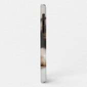 Schwarz-Weiß-sibirischer Husky Case-Mate iPhone Hülle (Hinten/Links)