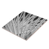 Schwarz-Weiß-Sicht auf Palmenfronten Fliese (Seite)